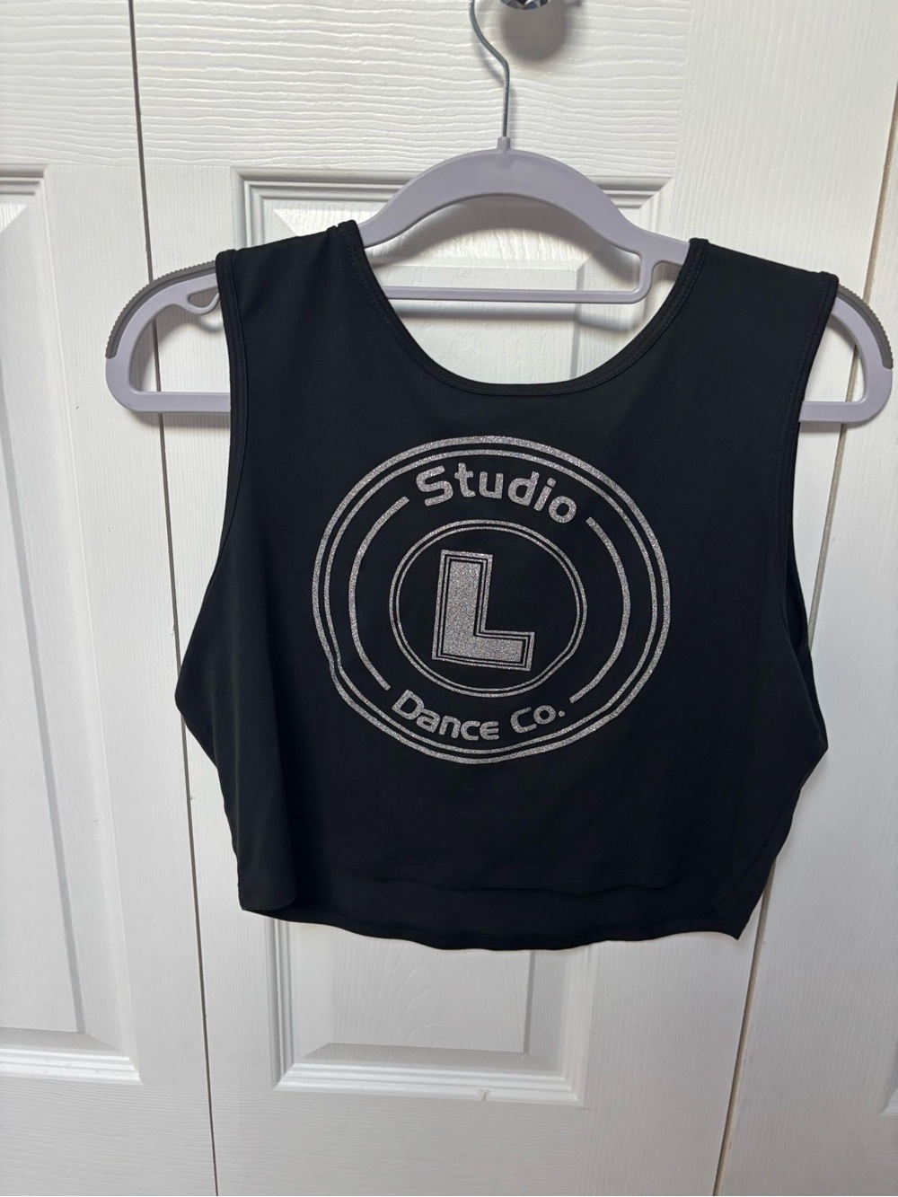 Black Crop Tank Top